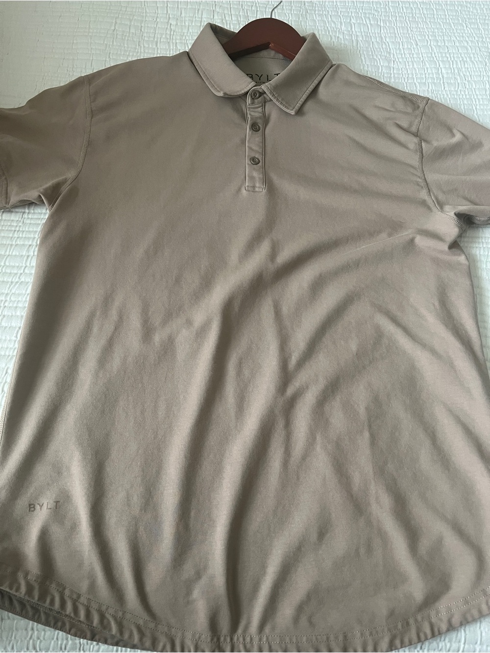 BYLT Basics Men's Polo in Taupe